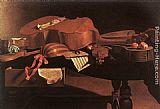 Evaristo Baschenis Canvas Paintings - Musical Instruments